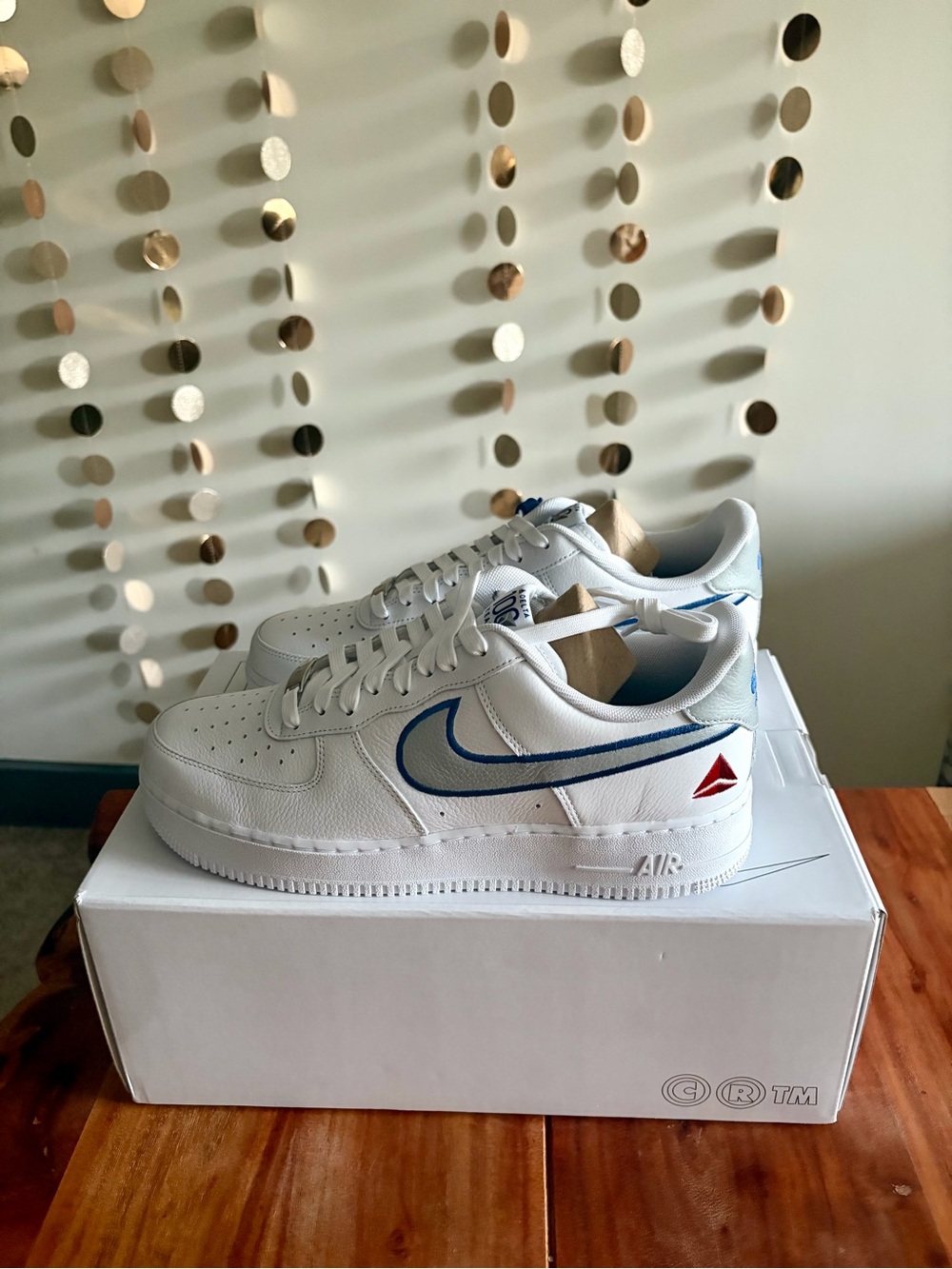 Delta 100th Anniversary x Nike Air Force 1 Low Top Men’s Sneakers